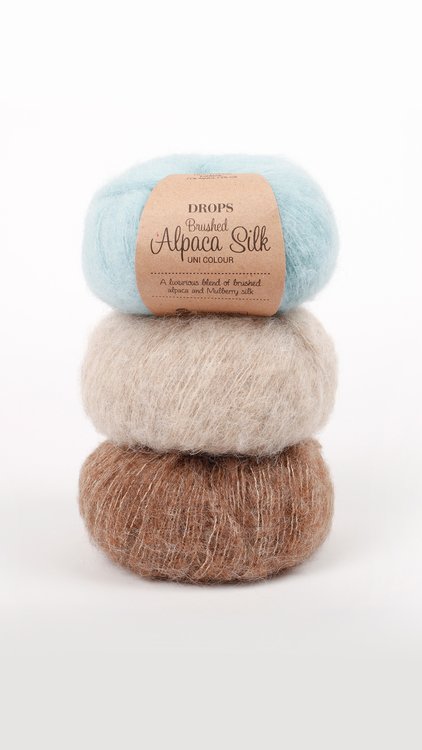 DROPS Brushed Alpaca Silk ru ov piesok 20 E vlny.sk